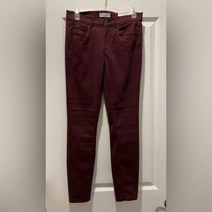 LOFT - Soft burgundy leggings. Size 2. NEW with tags!
